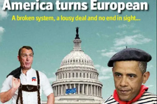 The Economist caricature Obama en Frenchie