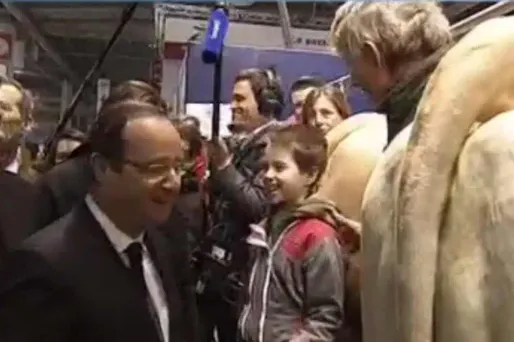 Hollande dès l'aube au salon de l'Agriculture