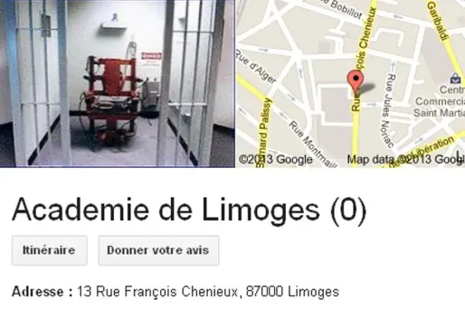 Une chaise électrique à la place du rectorat