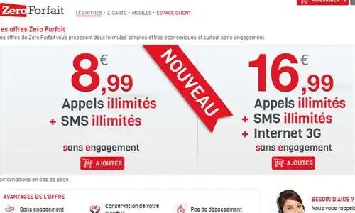 Zéro forfait lance deux nouvelles offres à bas prix