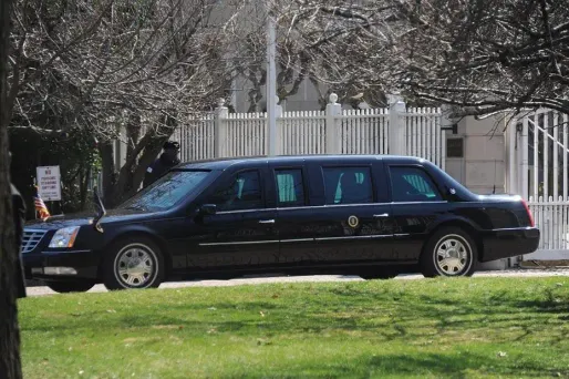 La limousine d'Obama en panne