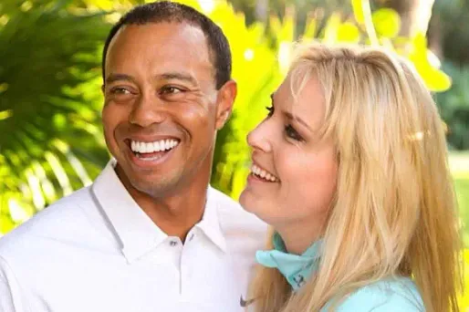 Tiger Woods et Lindsey Vonn ensemble