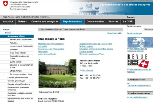 Plus de lien pour ouvrir un compte en Suisse