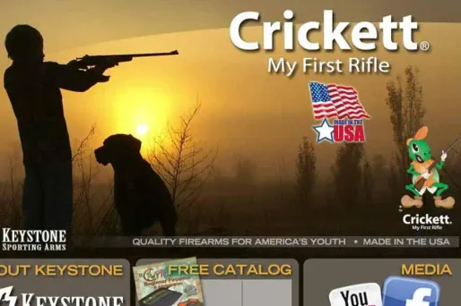 La marque Crickett commercialise des fusils conçus spécialement pour les enfants.