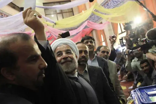 Hassan Rohani a bénéficié cette semaine du désistement du candidat réformateur Mohammad Reza Aref.