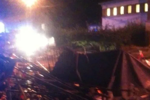 Un chapiteau s'est effondré à Joinville.