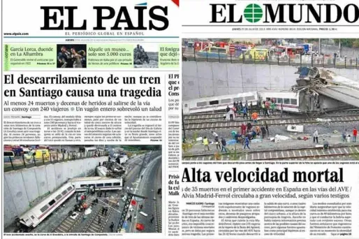 La presse espagnole sous le choc