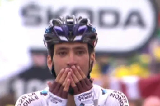 Tour de France : Christophe Riblon s'impose à l'Alpe d'Huez