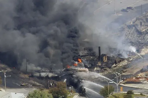 Grave catastrophe ferroviaire au Québec