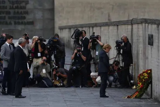 Merkel dit sa "honte" au camp de Dachau