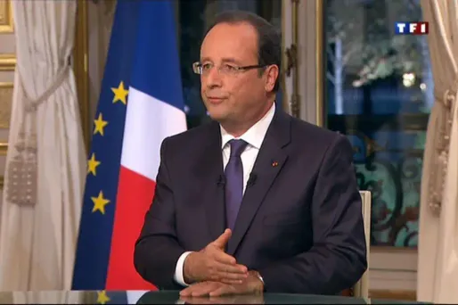 François Hollande sur TF1 le 15 septembre.