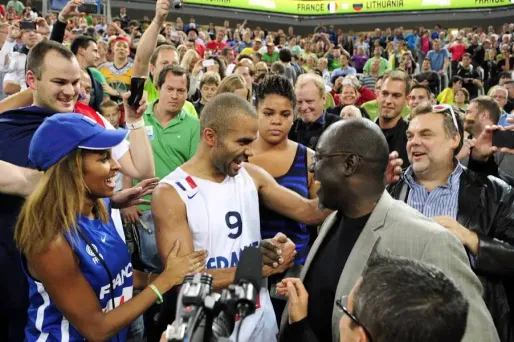 L'équipe de France de basket reçue à l'Elysée