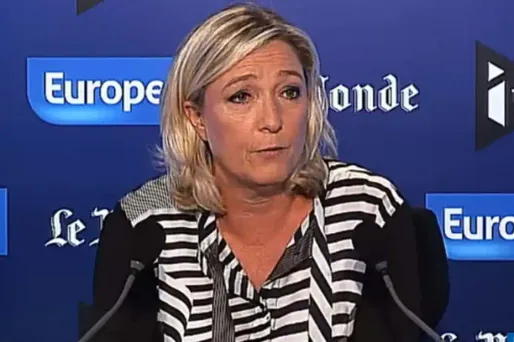 Marine Le Pen était dimanche l'invitée du Grand Rendez-Vous d'Europe 1 - Le Monde - i>Télé.