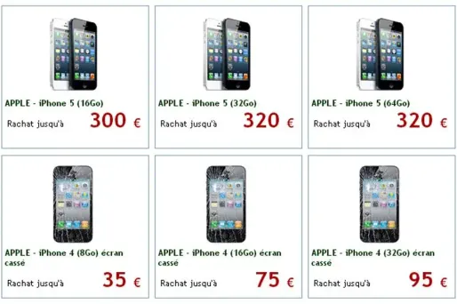 De 30 à 500 euros, les tarifs de reprise des iPhone font le grand écart.