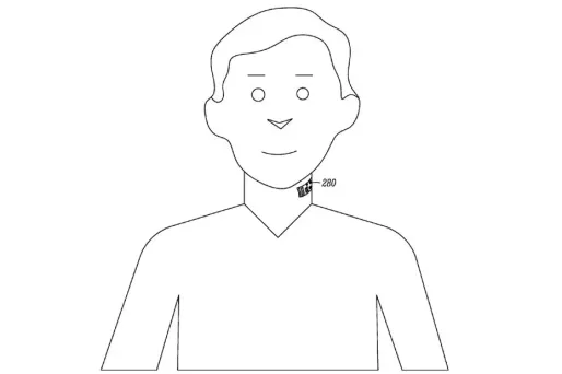 Situé dans le cou, ce "tatouage électronique" aux allures de sticker permettrait de passer des appels sans sortir son smartphone.