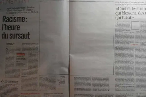 Pas de photo dans Libé pour défendre les photographes