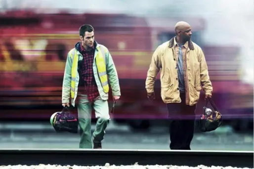 Chris Pine et Denzel Washington dans "Unstoppable".