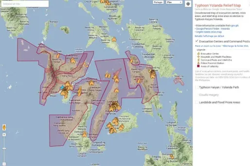 Typhon : Google se mobilise pour les Philippines