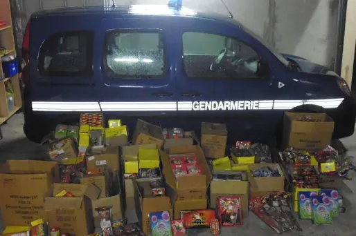 Alsace : 300 kg de pétards saisis