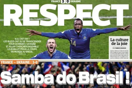 Bleus : les journaux dansent la samba