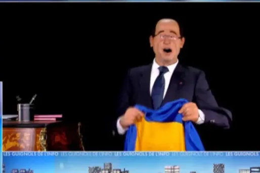Chez les Guignols de l'info, Hollande supporte l'Ukraine