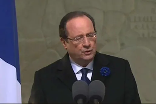 François Hollande à Oyonnax, le 11 novembre.