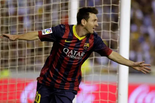 Lionel Messi a inscrit un but, mercredi soir face au Milan AC.