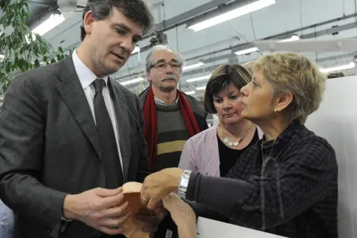 Arnaud Montebourg s'associe à l'offre de reprise de Lejaby menée par la co-fondatrice de Princesse Tam Tam.