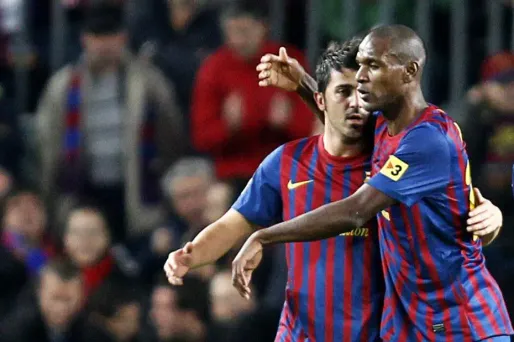 Abidal, tous ses coéquipiers derrière lui