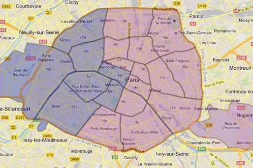La carte électorale de Paris : la ville divisée