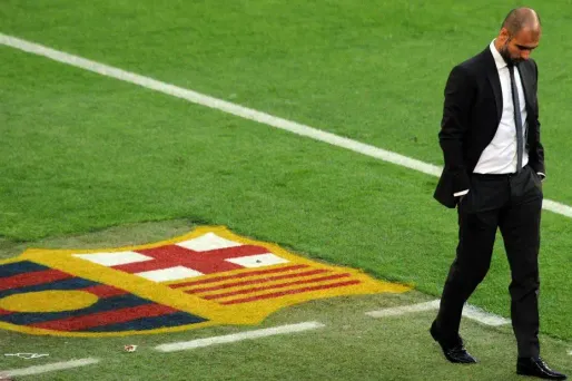 Pep Guardiola dit adios au Barça