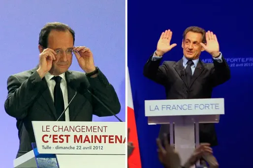 Le candidat PS François Hollande est arrivé en tête du premier tour de la présidentielle dimanche avec 28,63%, soit un point et demi de plus que le président sortant Nicolas Sarkozy (27,08%).