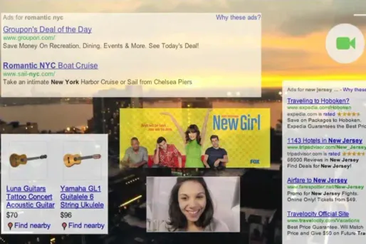 Lunettes Google : gare à la pub