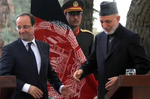 Le président de la République s'est adressé aux troupes françaises d'Afghanistan, vendredi.