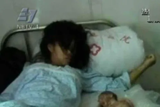 Feng Jinmei était enceinte de sept mois quand elle a été forcée à avorter.