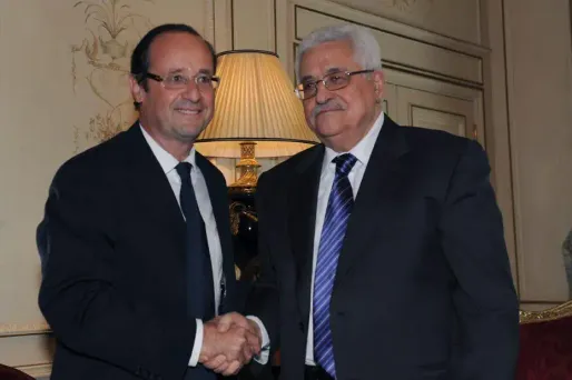 François Hollande et Mahmoud Abbas s'étaient rencontrés en avril 2011.