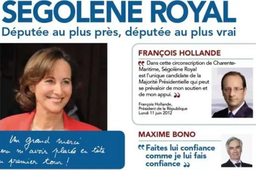 Hollande affiche son soutien à Royal