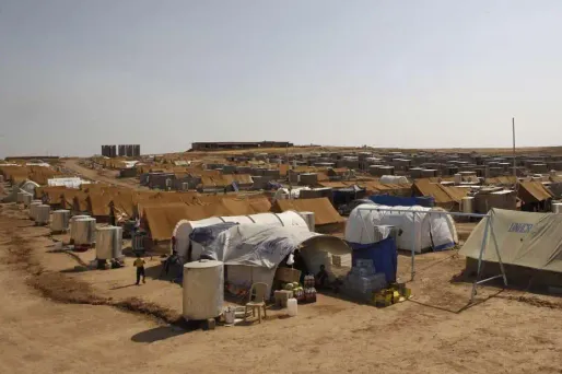 Des milliers de réfugiés syriens traversent la frontière jordanienne chaque jour. Le premier camp officiel a été créé dimanche.