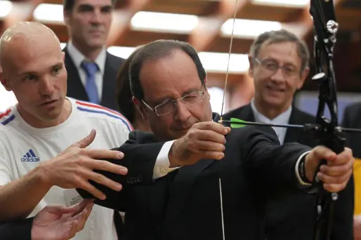 Hollande vise juste à l'Insep