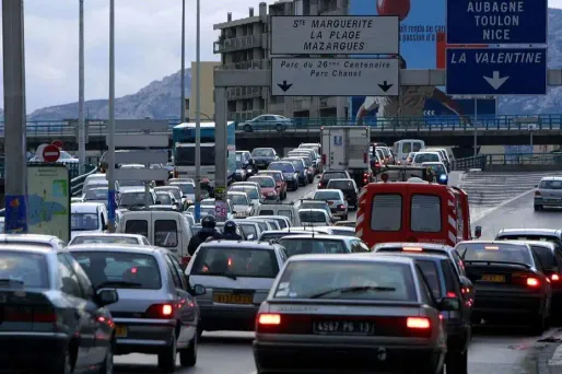 Les Marseillais perdent 10 heures de plus dans les embouteillages chaque année que les Parisiens.