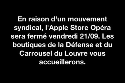 Apple France : appel à la grève pour vendredi