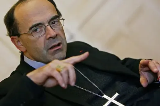 Le cardinal Barbarin, archevêque de Lyon