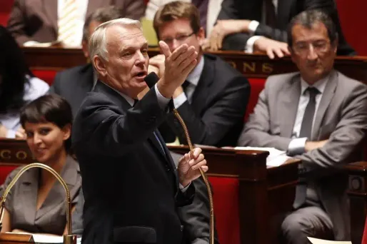 Jean-Marc Ayrault a apostrophé les députés d'opposition, qui ont quitté l'hémicycle.