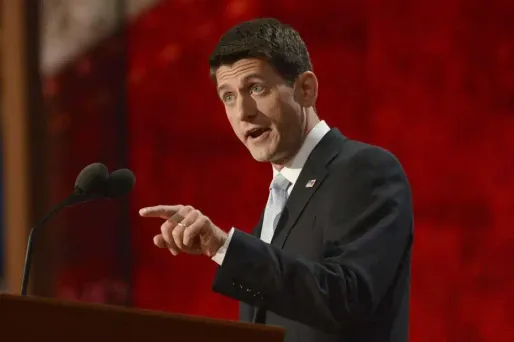 Paul Ryan, colistier de Mitt Romney, à la convention républicaine de Tampa.