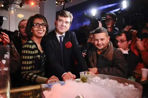 Audrey Pulvar et son compagnon Arnaud Montebourg.