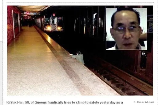 Il meurt poussé sous le métro de New York