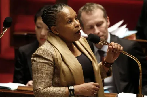 Chrsitiane Taubira a soulevé la colère des députés de l'UMP, mardi à l'Assemblée.