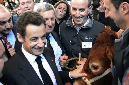 Nicolas Sarkozy est attendu lors de sa visite au Salon de l'agriculture 2011.