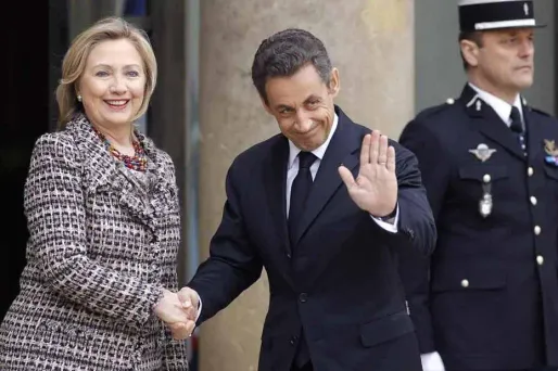 Nicolas Sarkozy s'est entretenu avec Hillary Clinton avant le début du Sommet