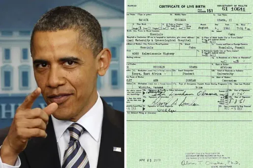 La Maison Blanche a publié l'acte de naissance de Barack Obama.